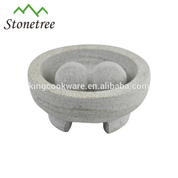 Cheap 3 leg footed marble and granite mortar and pestle